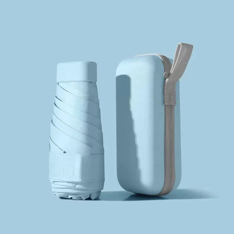 ☀️☔ Mini Capsule Umbrella – Ultra-Portable, Rainproof & Sun Protective for Travel & Everyday Use! 🌦️✨