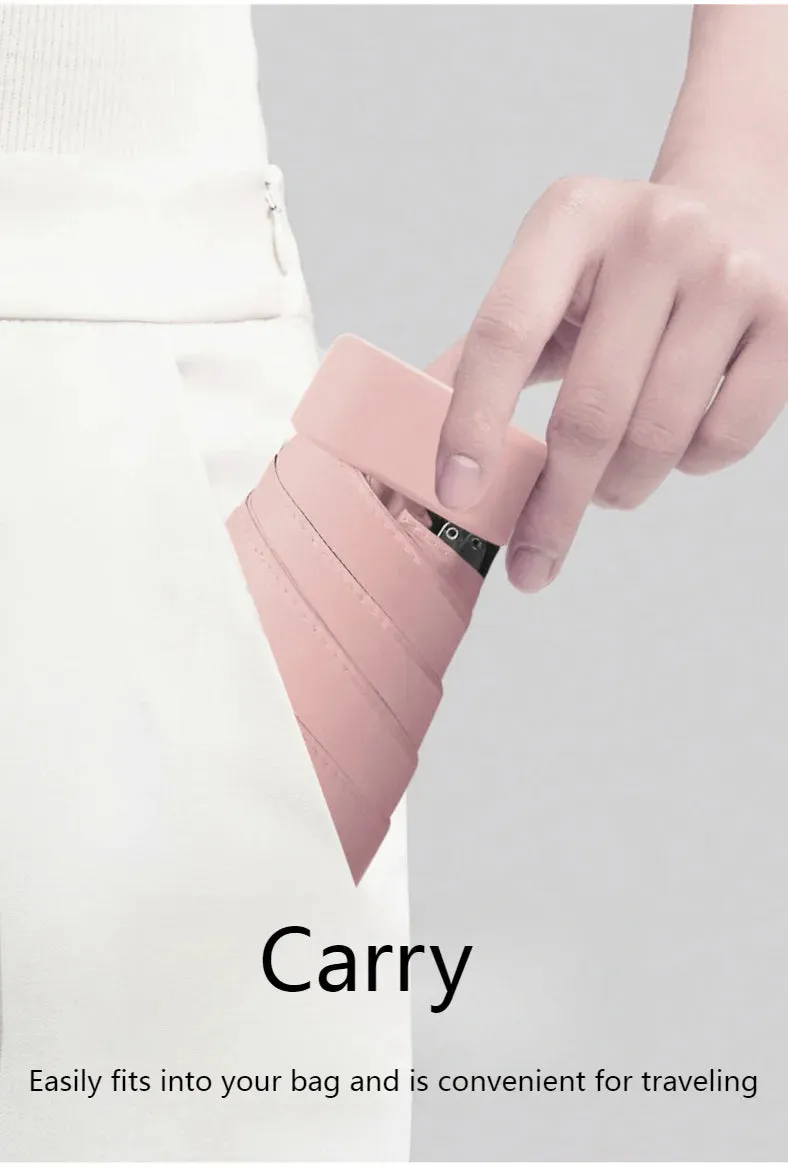 ☀️☔ Mini Capsule Umbrella – Ultra-Portable, Rainproof & Sun Protective for Travel & Everyday Use! 🌦️✨