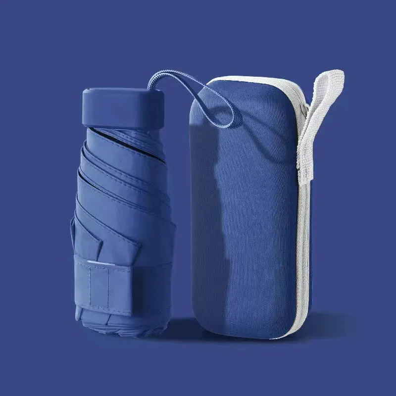 ☀️☔ Mini Capsule Umbrella – Ultra-Portable, Rainproof & Sun Protective for Travel & Everyday Use! 🌦️✨