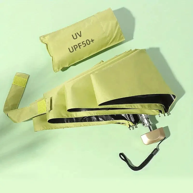☀️☔ Mini Pocket Folding Umbrella – Ultra-Light, UV Protective & Waterproof for Travel & Everyday Use! 🌦️✨
