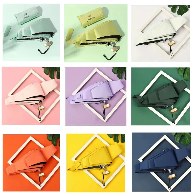 ☀️☔ Mini Pocket Folding Umbrella – Ultra-Light, UV Protective & Waterproof for Travel & Everyday Use! 🌦️✨