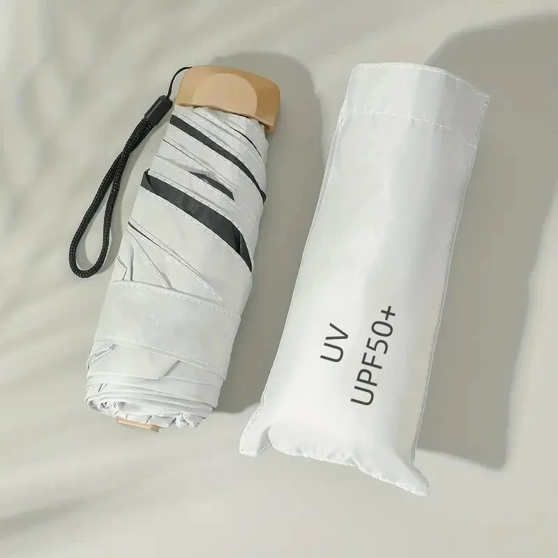 ☀️☔ Mini Pocket Folding Umbrella – Ultra-Light, UV Protective & Waterproof for Travel & Everyday Use! 🌦️✨