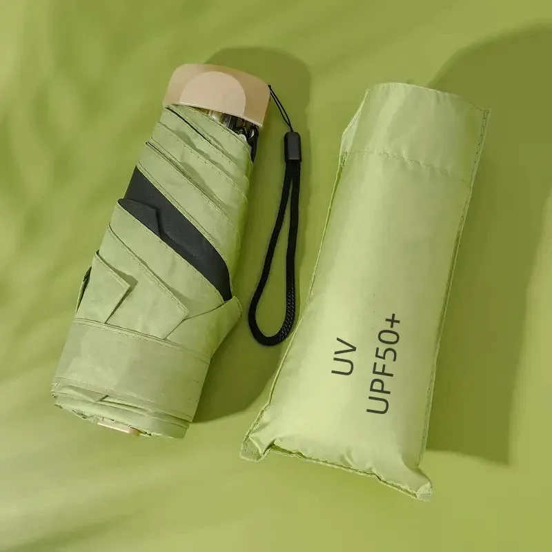 ☀️☔ Mini Pocket Folding Umbrella – Ultra-Light, UV Protective & Waterproof for Travel & Everyday Use! 🌦️✨