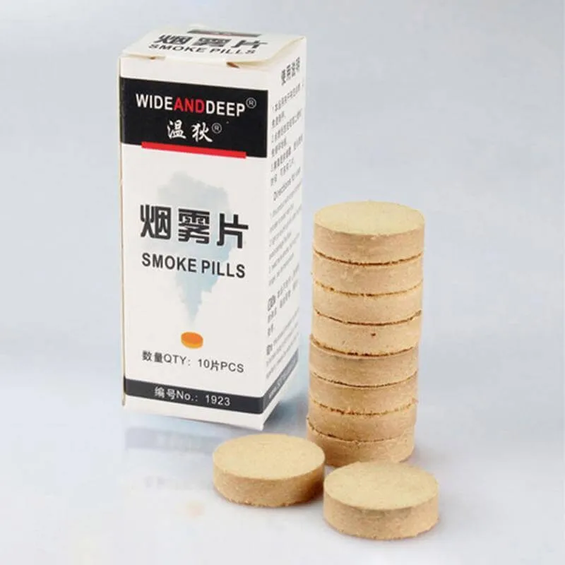 10pcs White Smoke Pills Halloween Decoration photography Prop background Fog