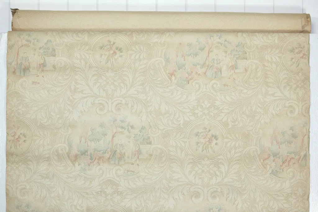 1940s Scenic Vintage Wallpaper
