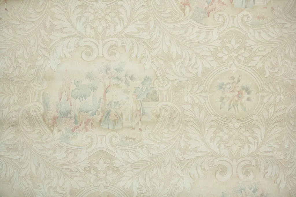 1940s Scenic Vintage Wallpaper