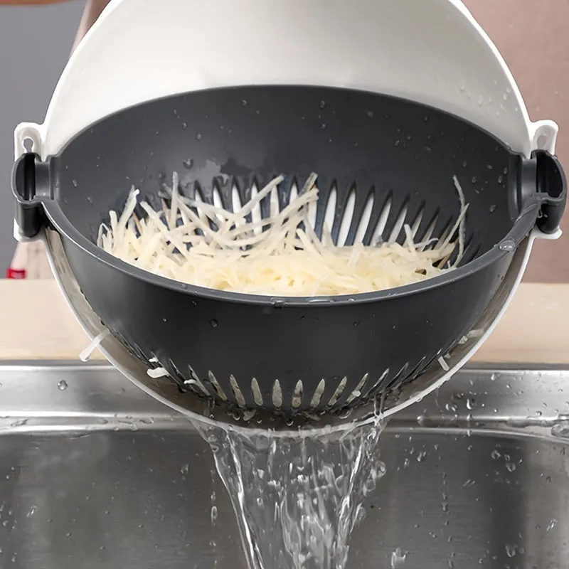 1pc Multifunctional Cutting and Draining Basket for Kitchen Vegetables