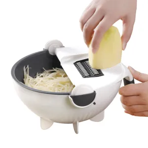 1pc Multifunctional Cutting and Draining Basket for Kitchen Vegetables