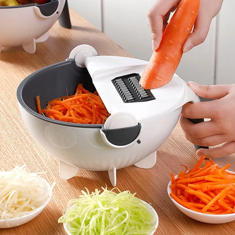 1pc Multifunctional Cutting and Draining Basket for Kitchen Vegetables