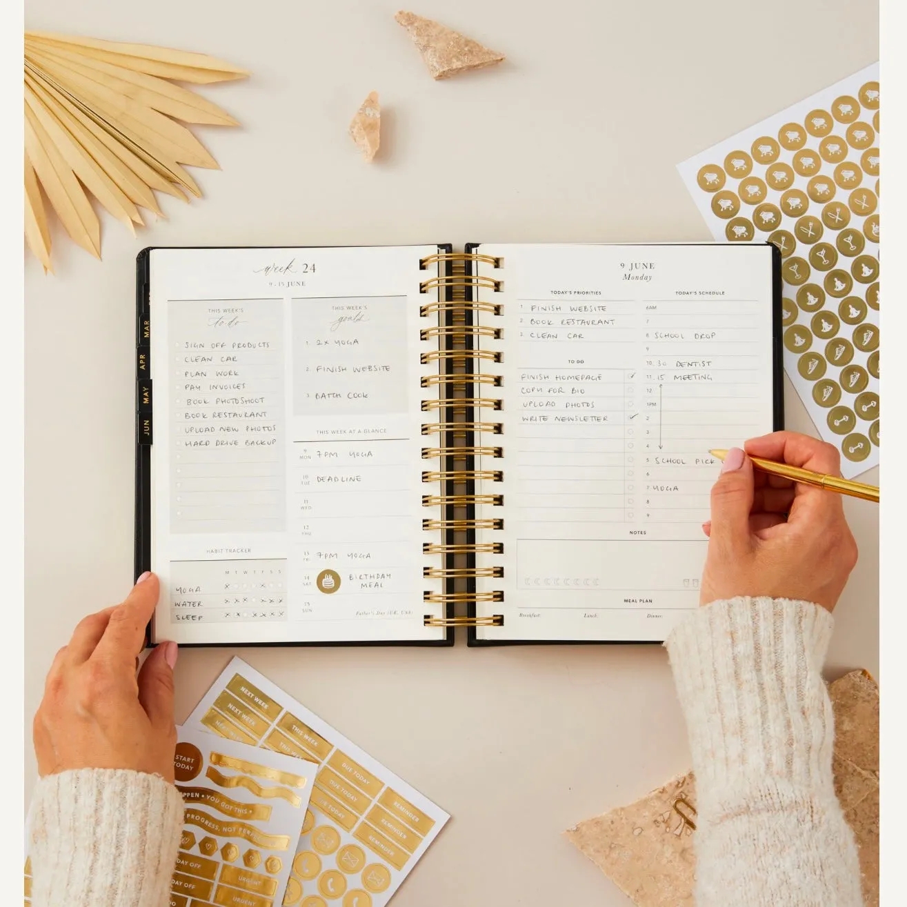2025 Daily Planner - Black - LAST ONE