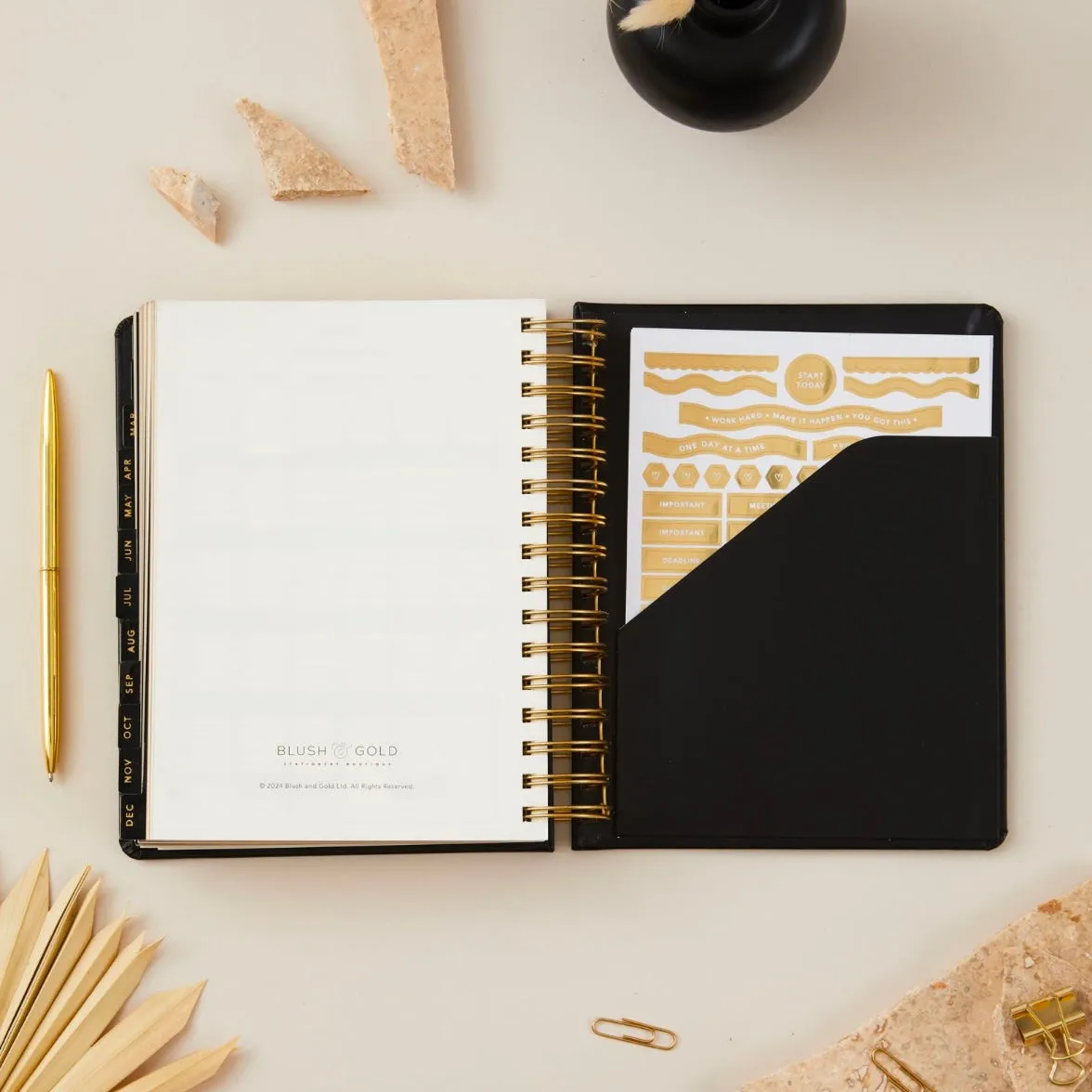 2025 Daily Planner - Black - LAST ONE