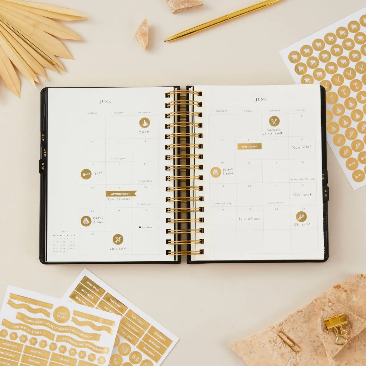 2025 Daily Planner - Black - LAST ONE