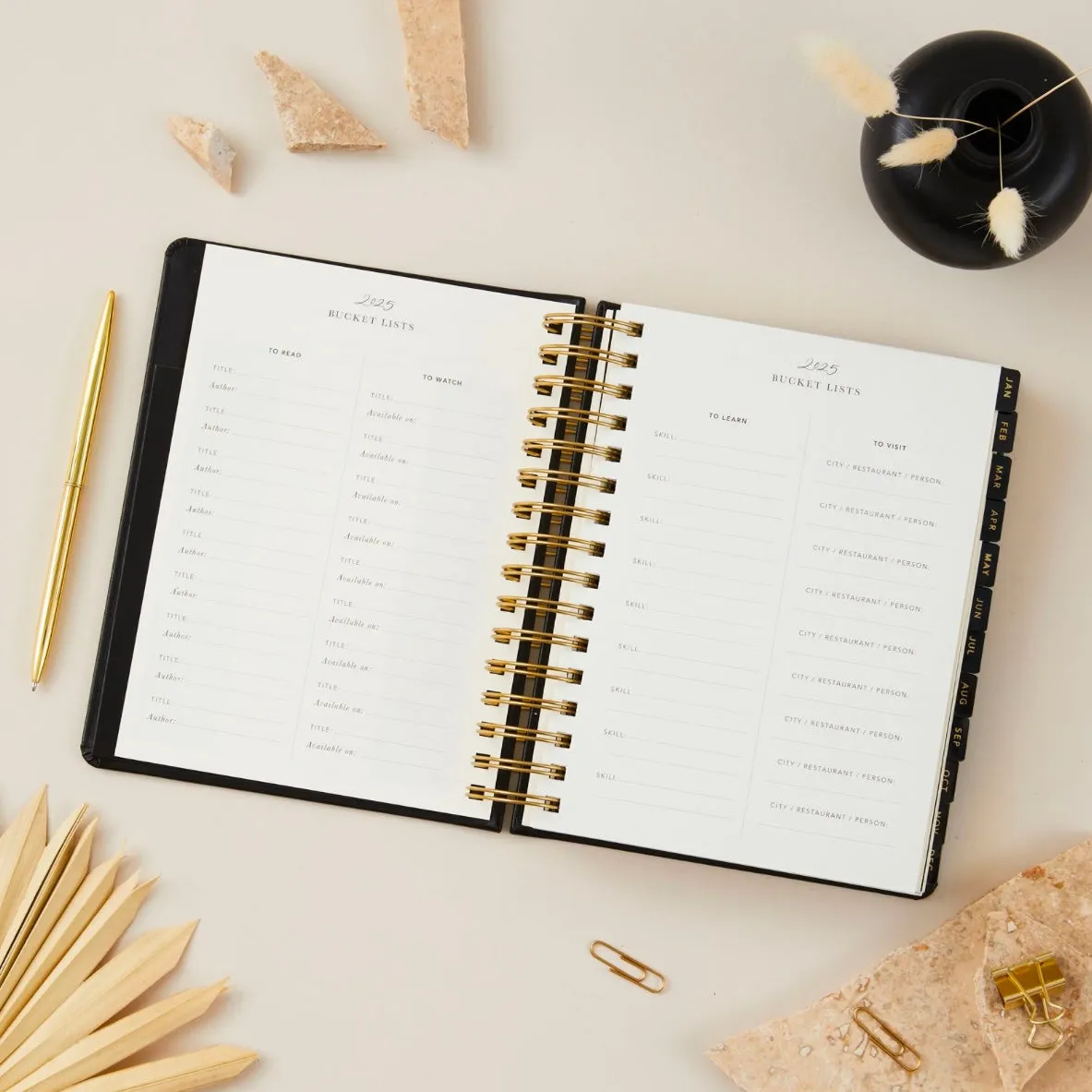 2025 Daily Planner - Black - LAST ONE