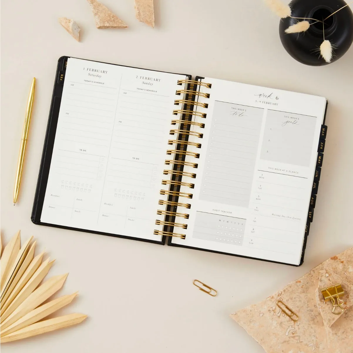2025 Daily Planner - Black - LAST ONE