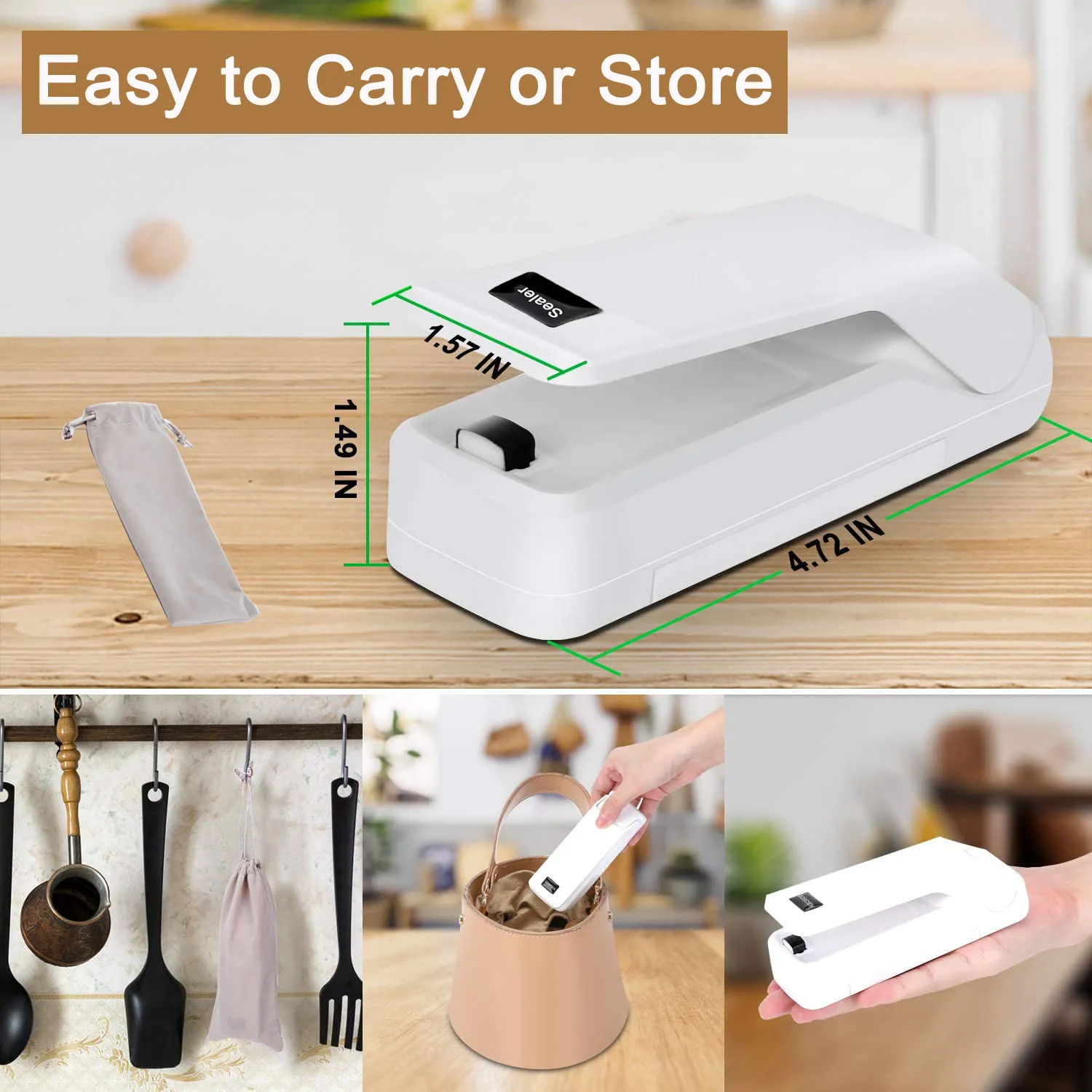 4-in-1 Rechargeable Mini Bag Sealer