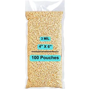 4X6 inches Vacuum Pouches Laminated 3 Mil Poly-Nylon (PN)