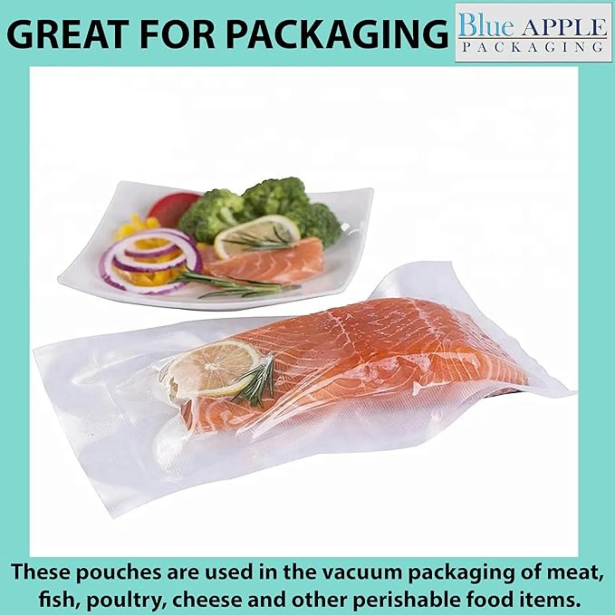 4X6 inches Vacuum Pouches Laminated 3 Mil Poly-Nylon (PN)