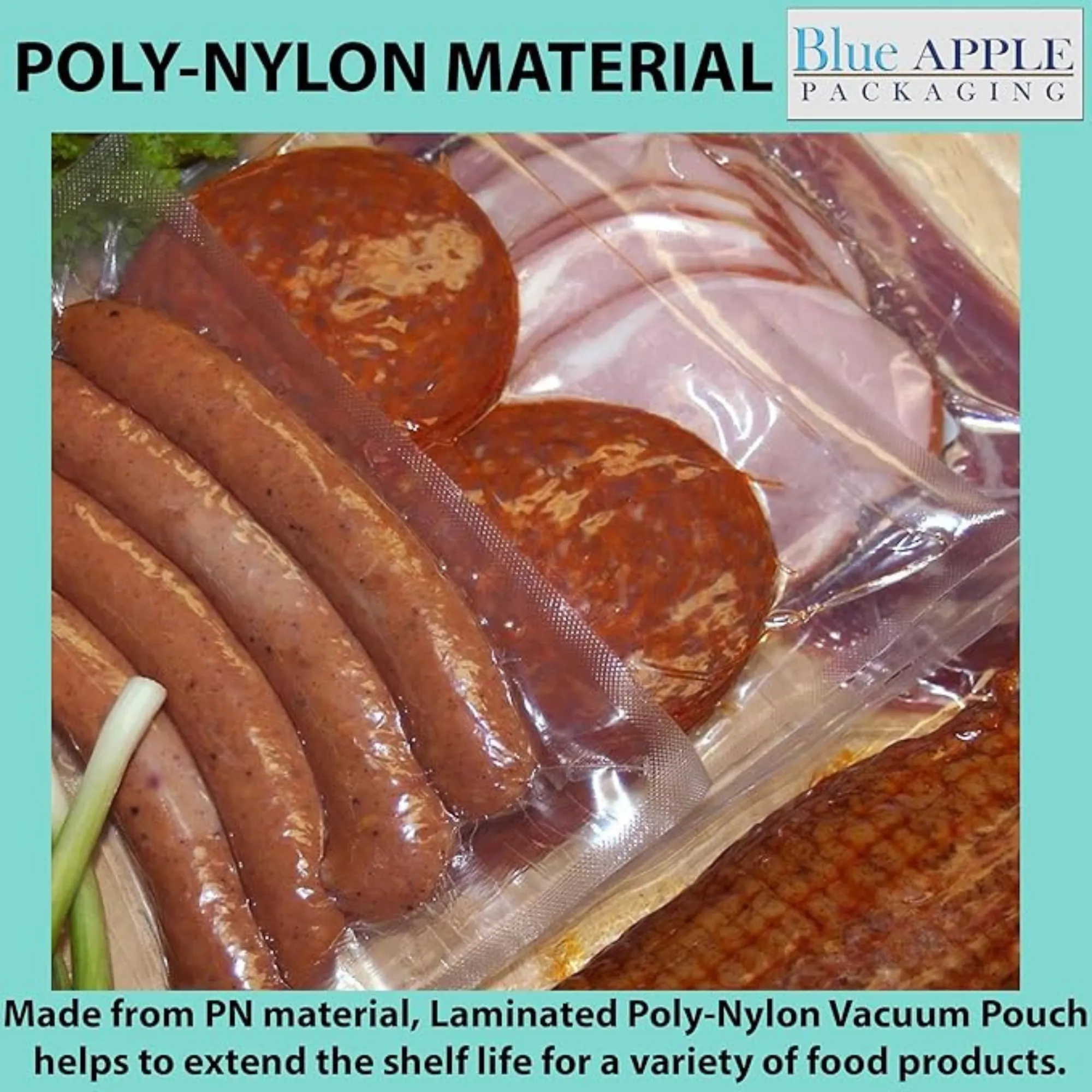 4X6 inches Vacuum Pouches Laminated 3 Mil Poly-Nylon (PN)