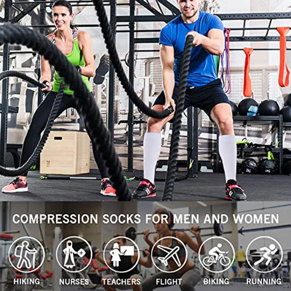 8-Pairs Copper Compression Socks 15-20 MMhg for Man and Woman | ACTINPUT