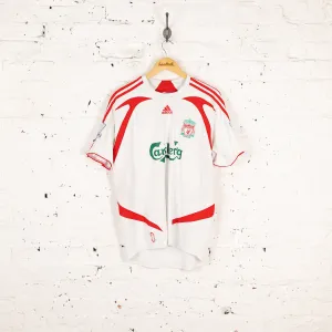 Adidas Liverpool 2007 Carragher Away Football Shirt - White - M