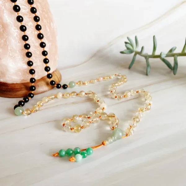 Adjustable 108 Mala Beads - Prosperity
