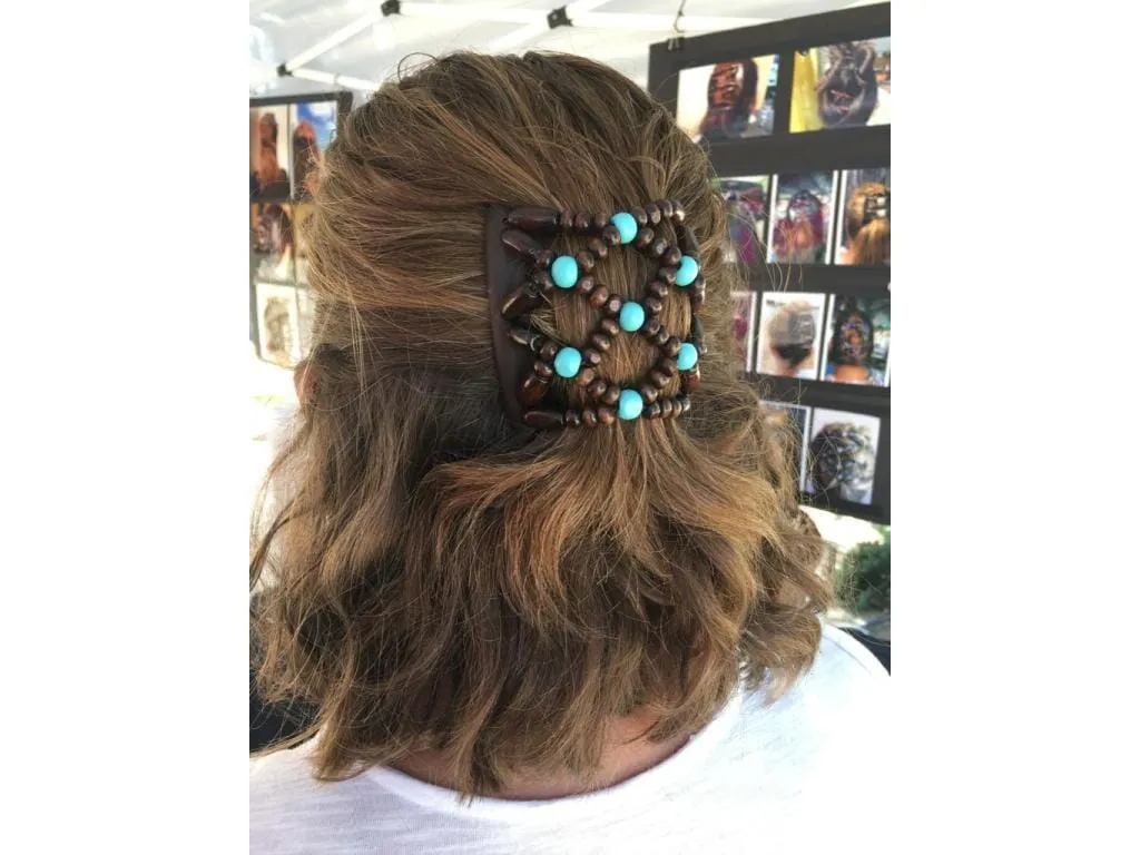 African Butterfly Chameleon Hair Comb - Ndalena Blonde 32