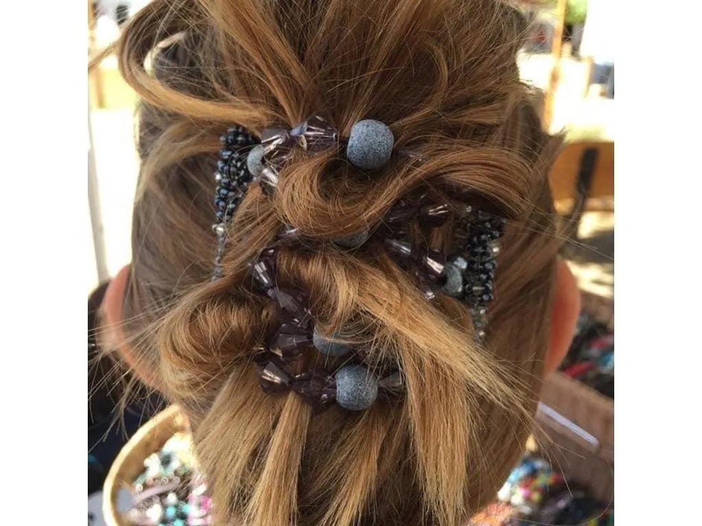 African Butterfly Wire Hair Clip - 7 Tong 545