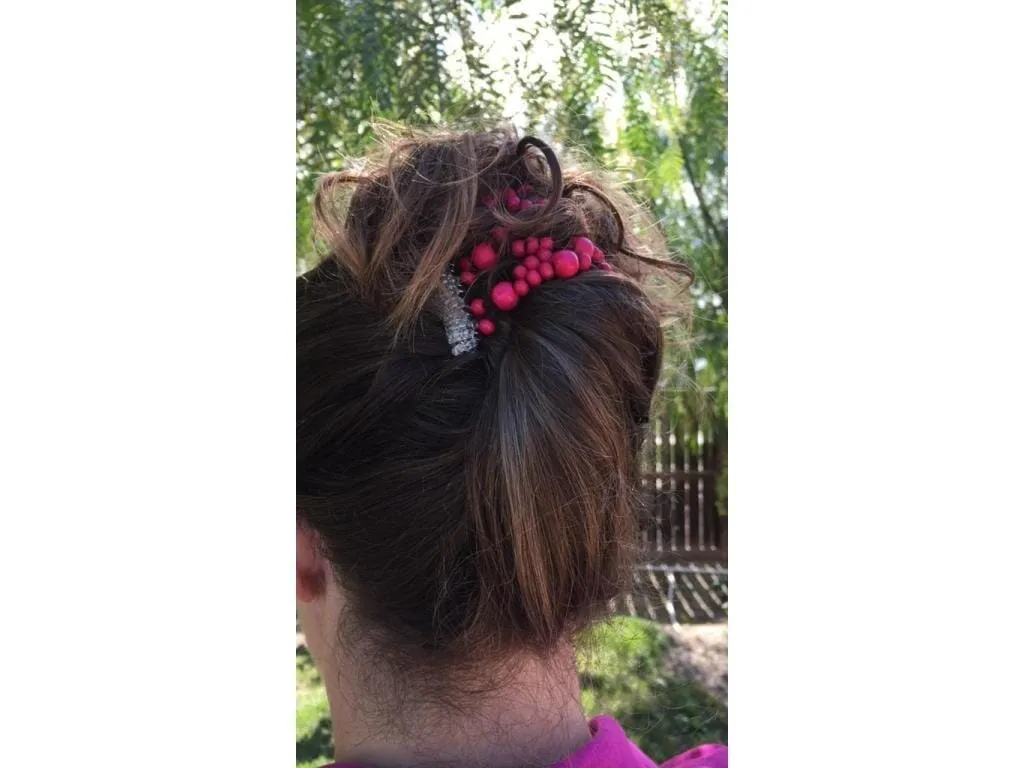African Butterfly Wire Hair Clip - 7 Tong 545