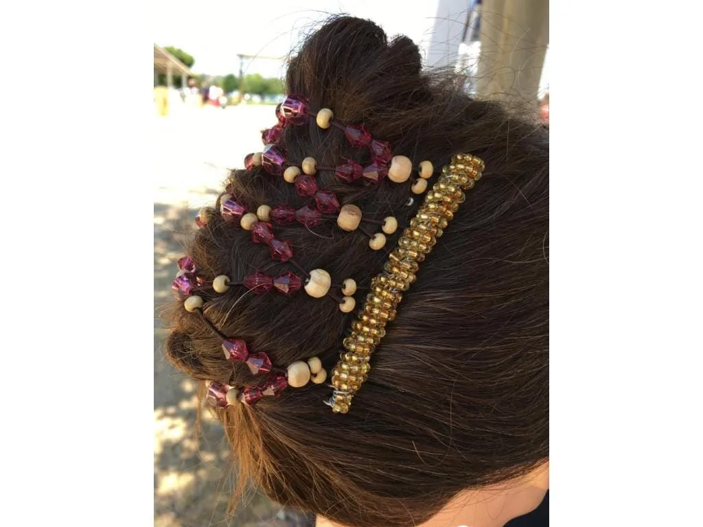 African Butterfly Wire Hair Clip - 9 Tong 592