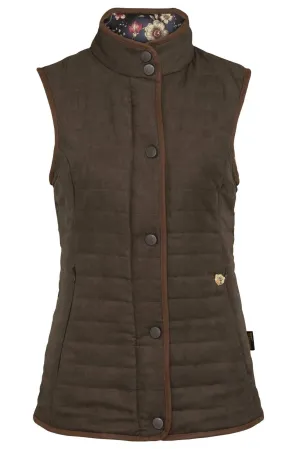 Alan Paine Women's Felwell Quilted Waistcoat Wren
