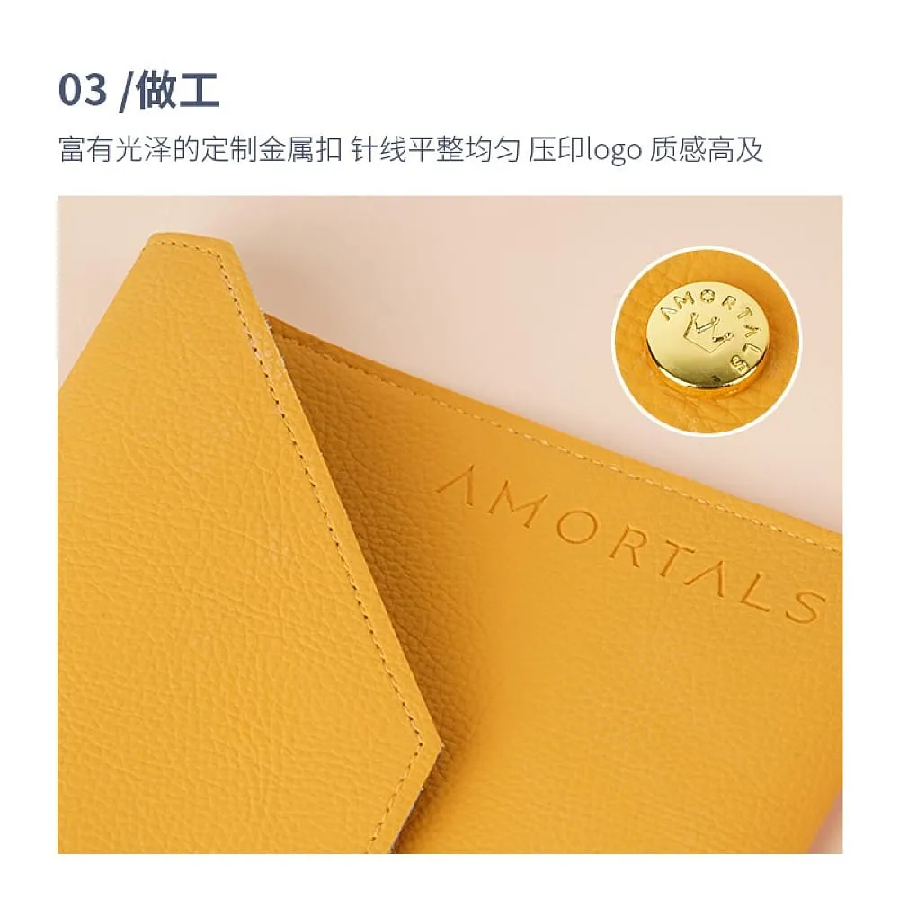 Amortals Makeup Brush Storage Bag - Ginger Yellow
