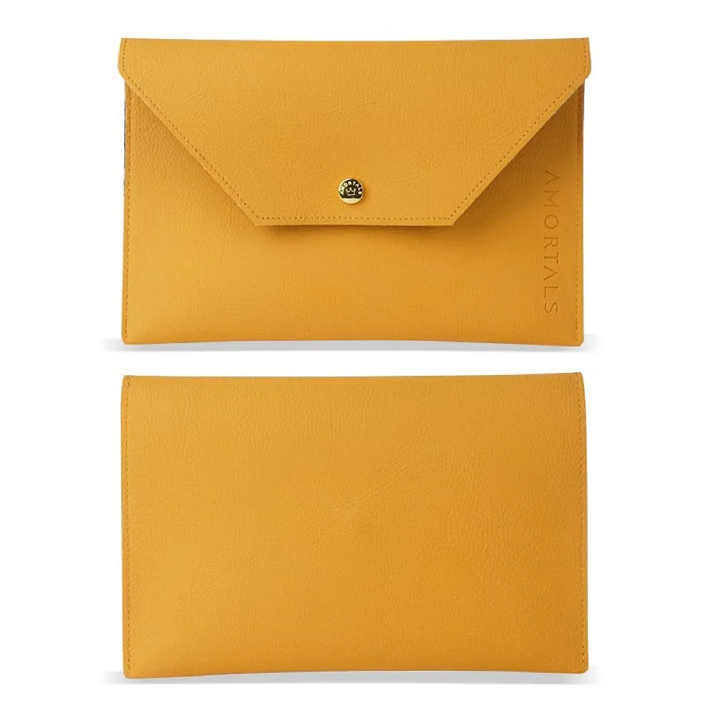 Amortals Makeup Brush Storage Bag - Ginger Yellow