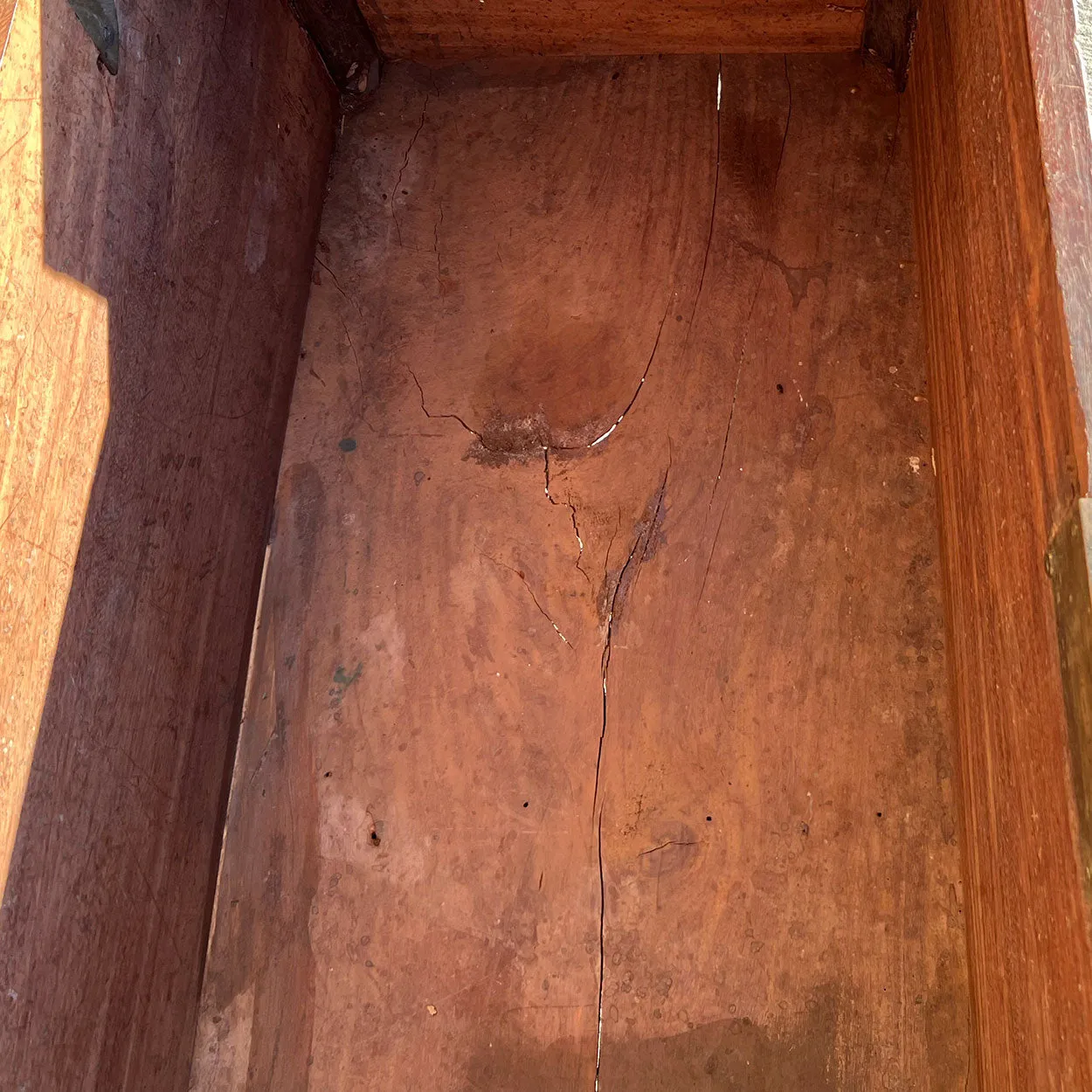 Anglo Indian Rosewood and Mahogany/Jackfruit Ebony Blanket Chest