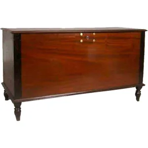 Anglo Indian Rosewood and Mahogany/Jackfruit Ebony Blanket Chest