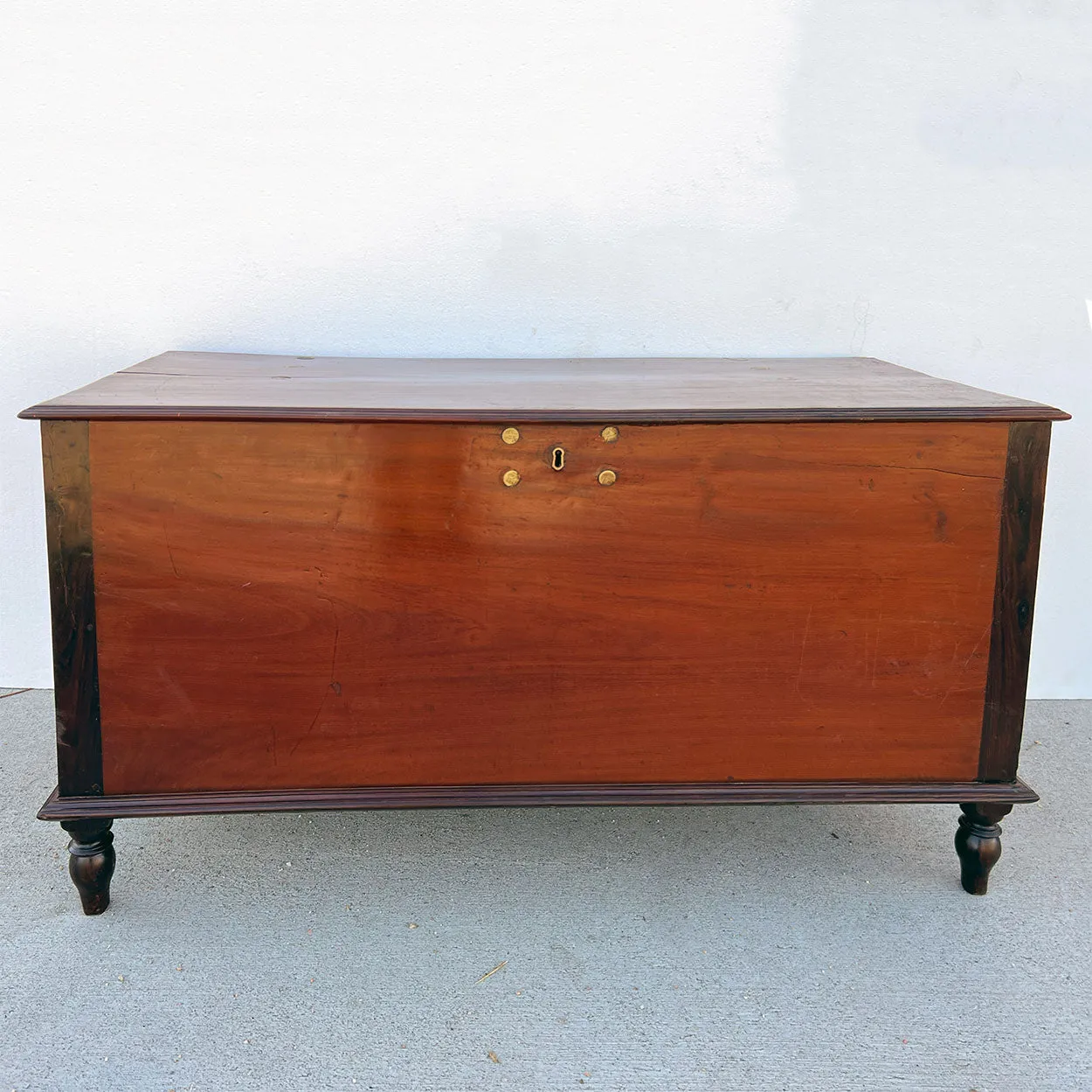 Anglo Indian Rosewood and Mahogany/Jackfruit Ebony Blanket Chest