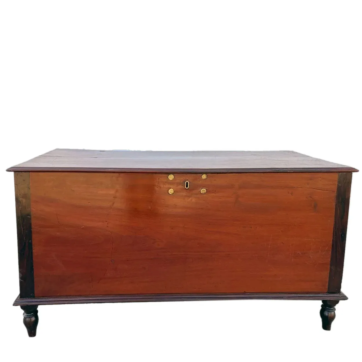 Anglo Indian Rosewood and Mahogany/Jackfruit Ebony Blanket Chest