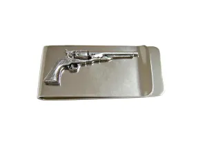 Antique Revolver Pistol Gun Money Clip