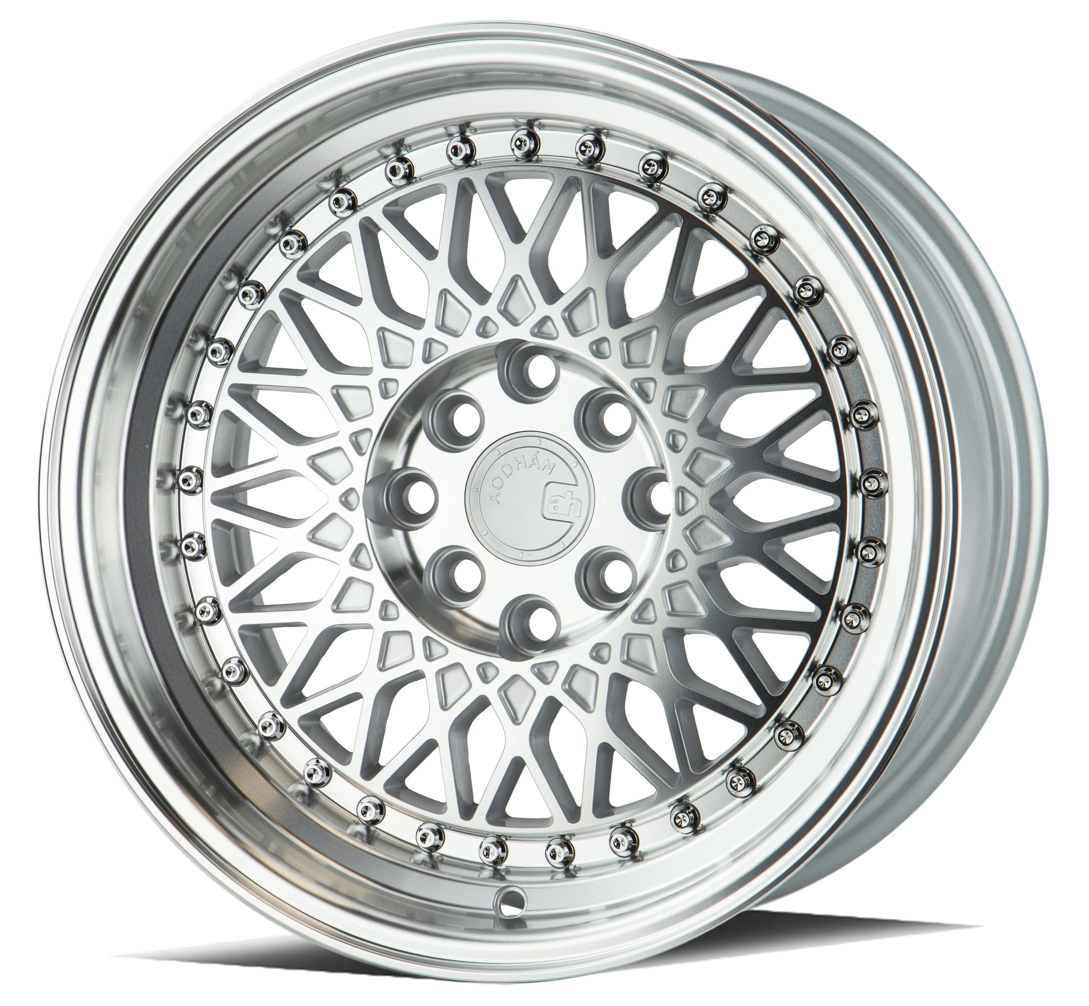 Aodhan AH05 15x8 4x100/114.3  20 Silver Machined Face And Lip