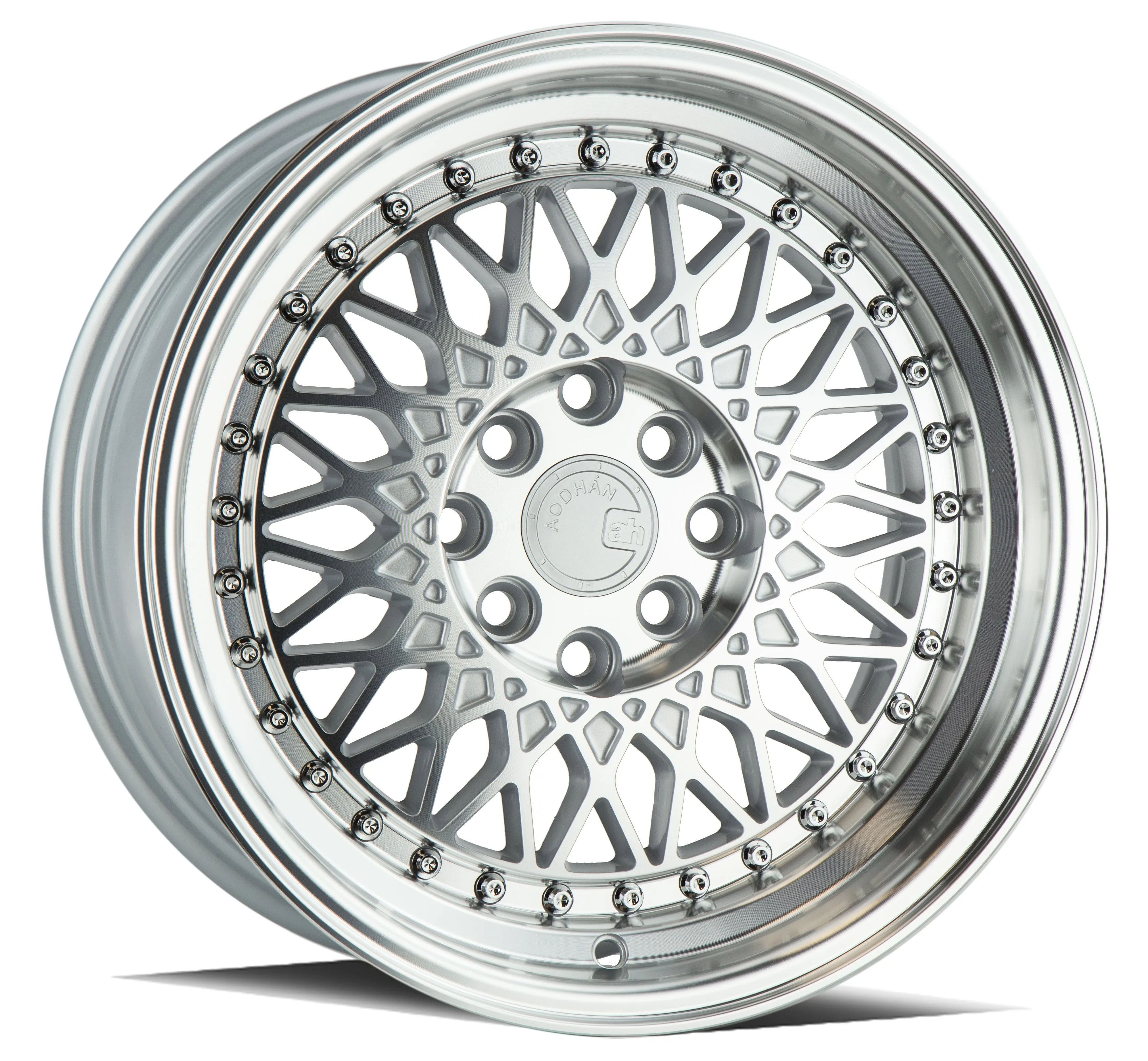 Aodhan AH05 15x8 4x100/114.3  20 Silver Machined Face And Lip