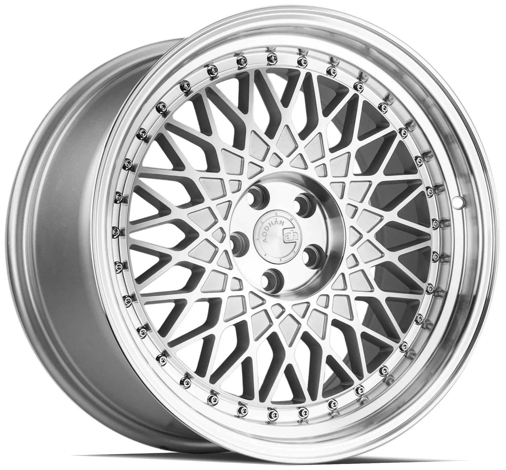 Aodhan AH05 18x9.5 5x100  35 Silver Machined Face And Lip