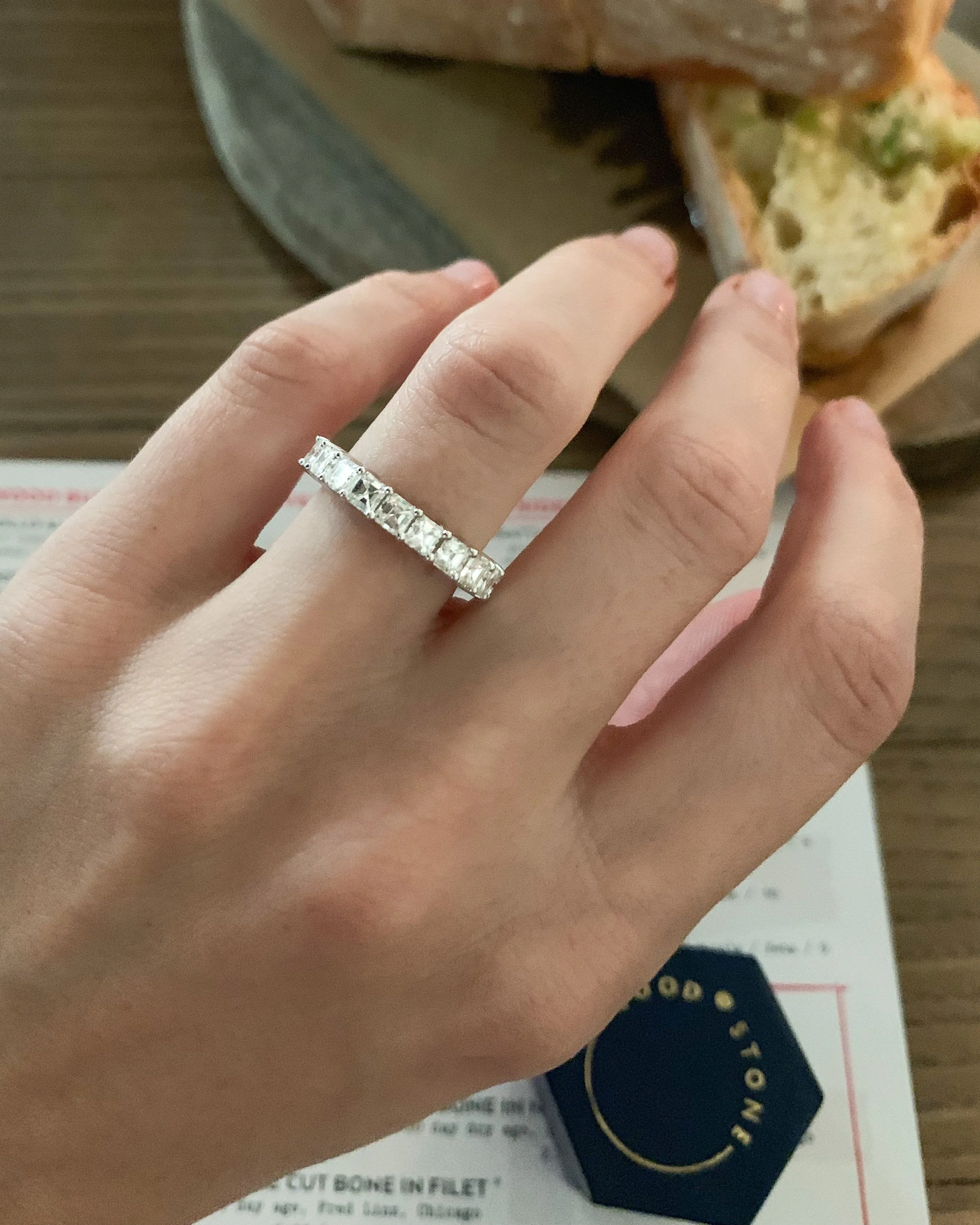 Asscher Cut Diamond Eternity Band
