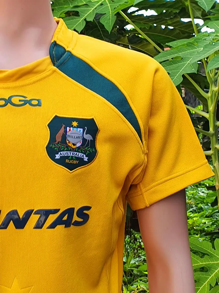 AUSTRALIA 2013-2014 RUGBY INTERNATIONAL HOME WALLABIES KooGa JERSEY UNION SHIRT MEDIUM