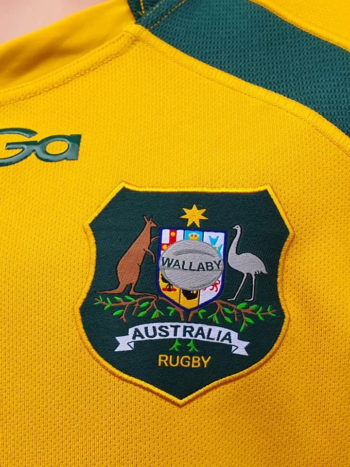 AUSTRALIA 2013-2014 RUGBY INTERNATIONAL HOME WALLABIES KooGa JERSEY UNION SHIRT MEDIUM
