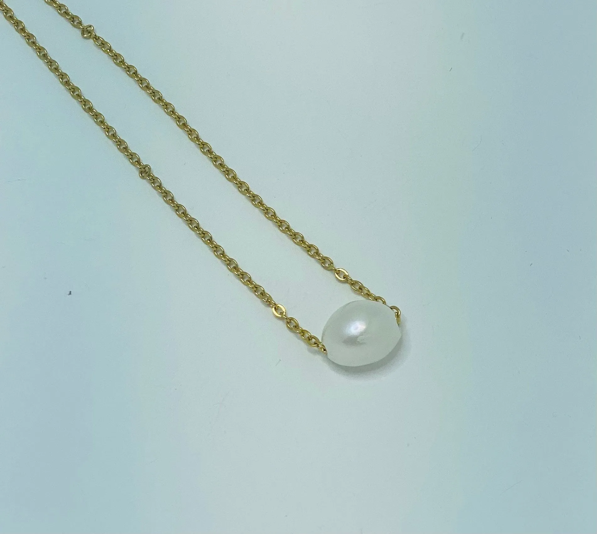 Baby shower hostess gift, baby boy shower hostess thank you gift, baby girl shower host gifts, dainty pearl necklace