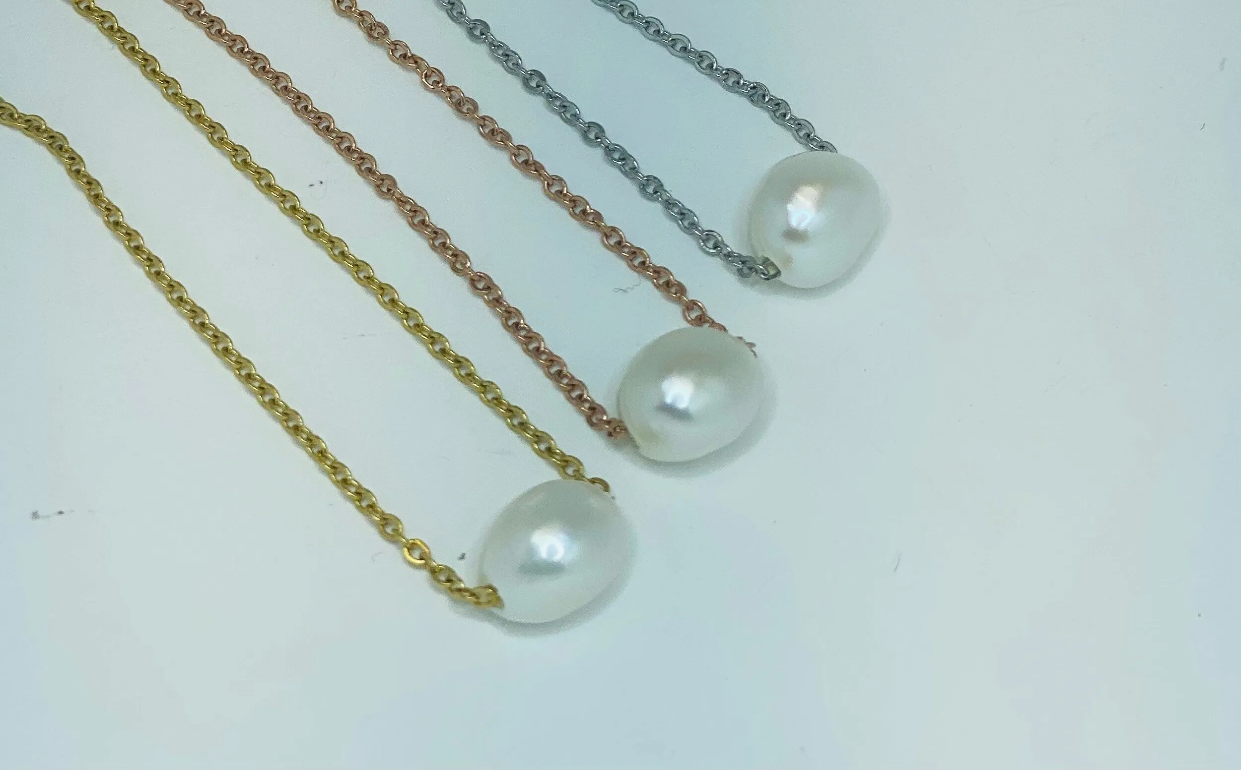 Baby shower hostess gift, baby boy shower hostess thank you gift, baby girl shower host gifts, dainty pearl necklace