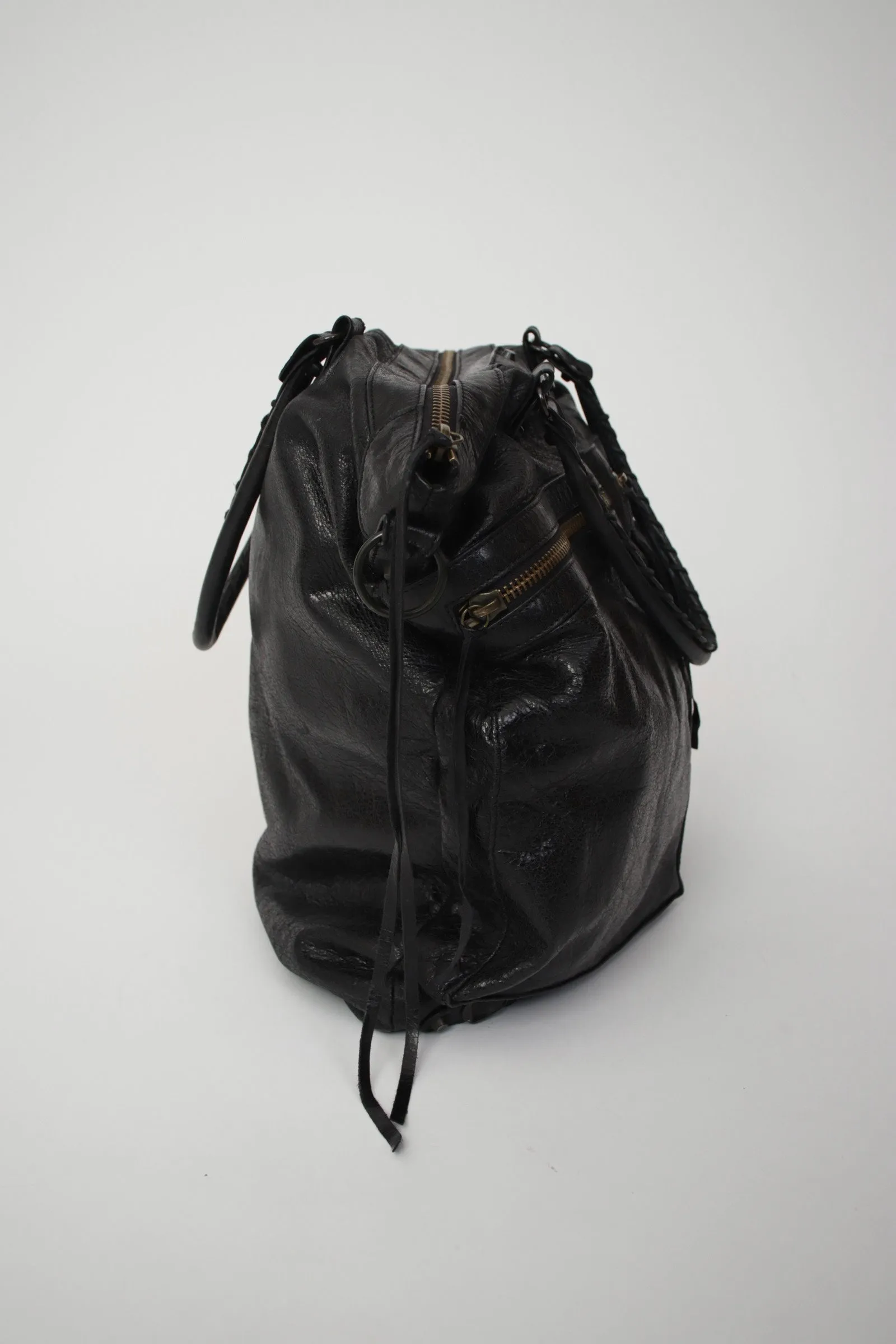 Balenciaga Motocross Lambskin Tote Bag