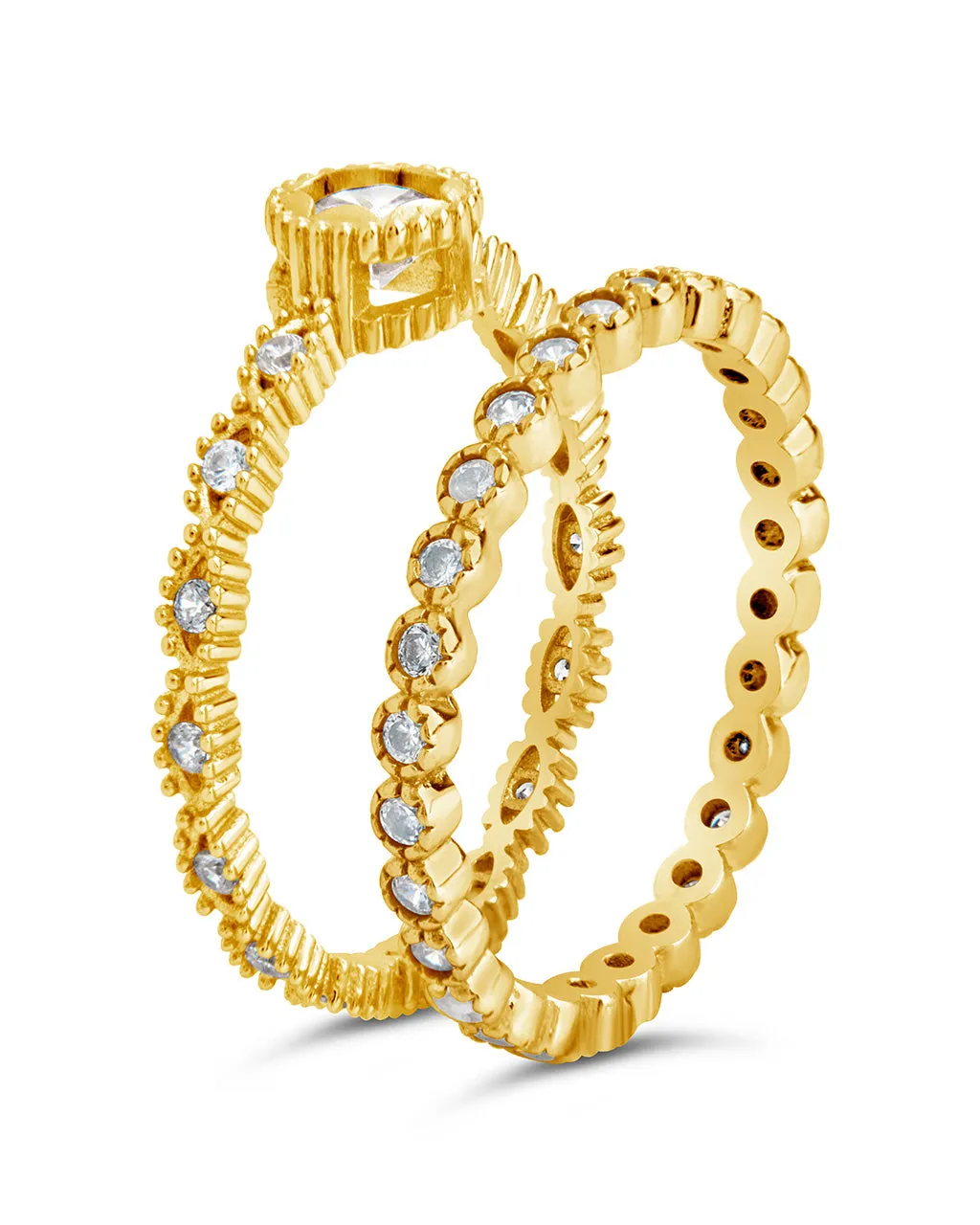 Beatrice CZ Stacking Ring Set
