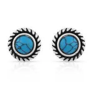 BGER5131 Earrings - Dueling Moons Turquoise
