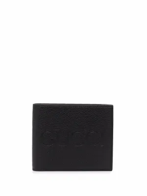 Black Embossed Logo Wallet