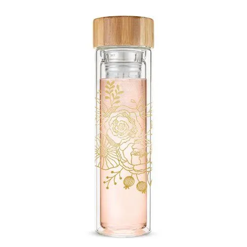 Blair Bouquet Glass Travel Infuser Mug
